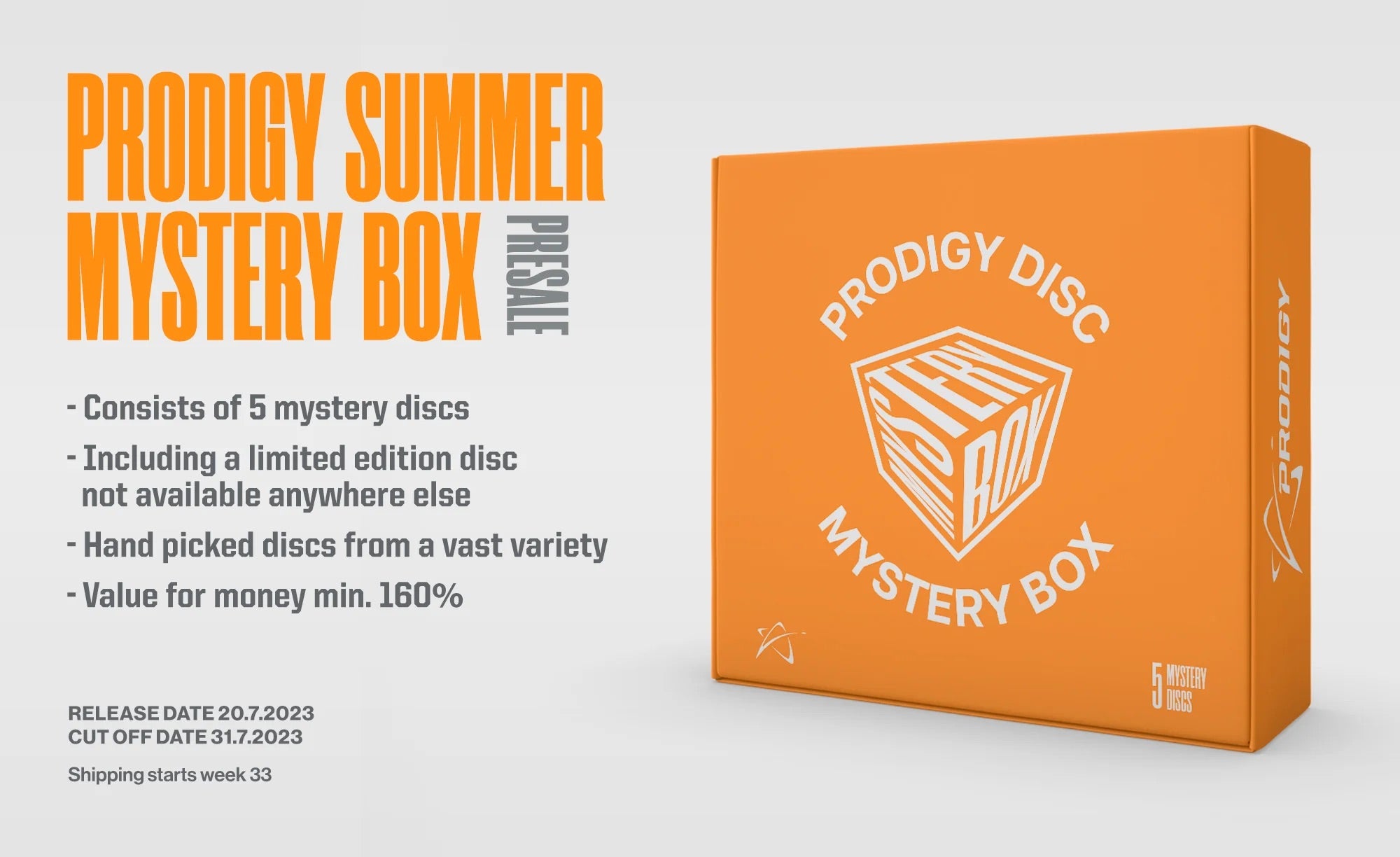 Prodigy Disc Summer Mystery Box - Ennakkomyynti