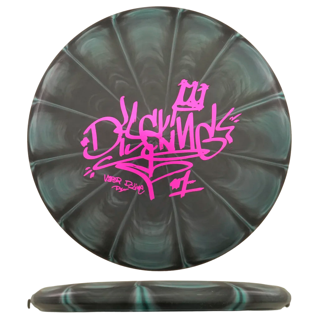 Flex 1 Vapor D-Line P1X - DiscKing Special Edition - Musta/Turkoosi / Graffiti #2