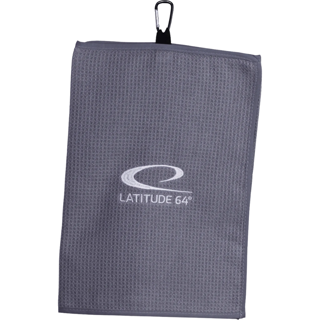 Foldable Clip-On Disc Golf Towel Harmaa