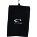 Foldable Clip-On Disc Golf Towel Musta