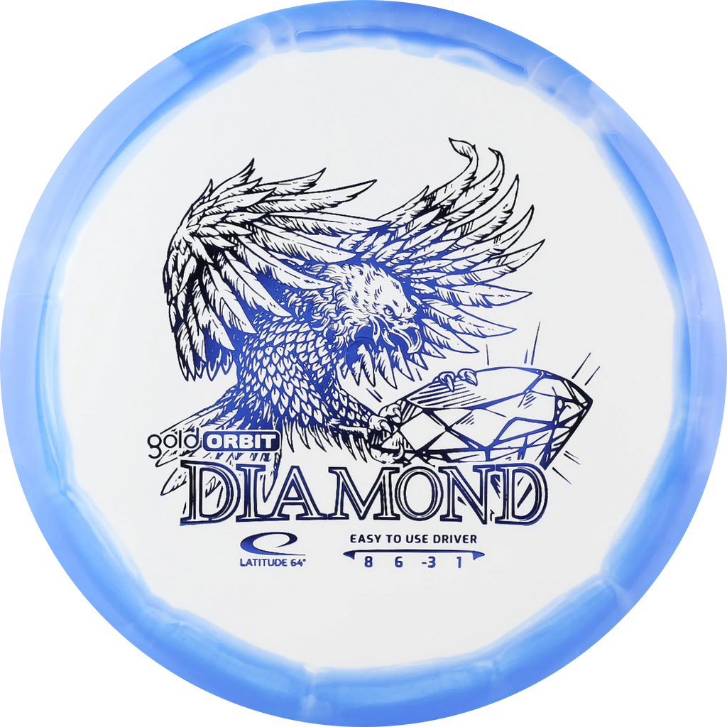 Gold Orbit Diamond Sininen