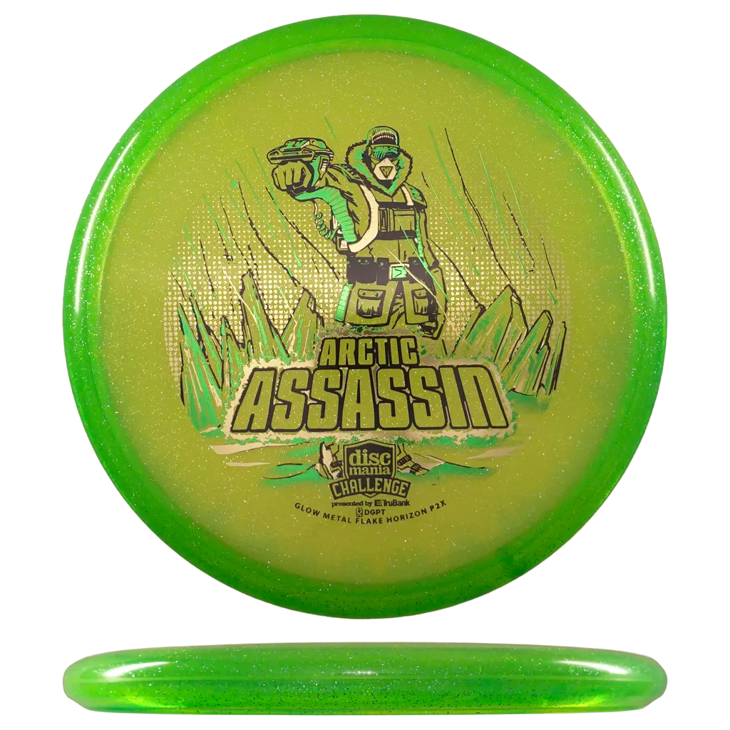 Metal Flake Horizon C-Line P2X - Gannon Buhr - Arctic Assasin - Discmania Challenge - Vihreä