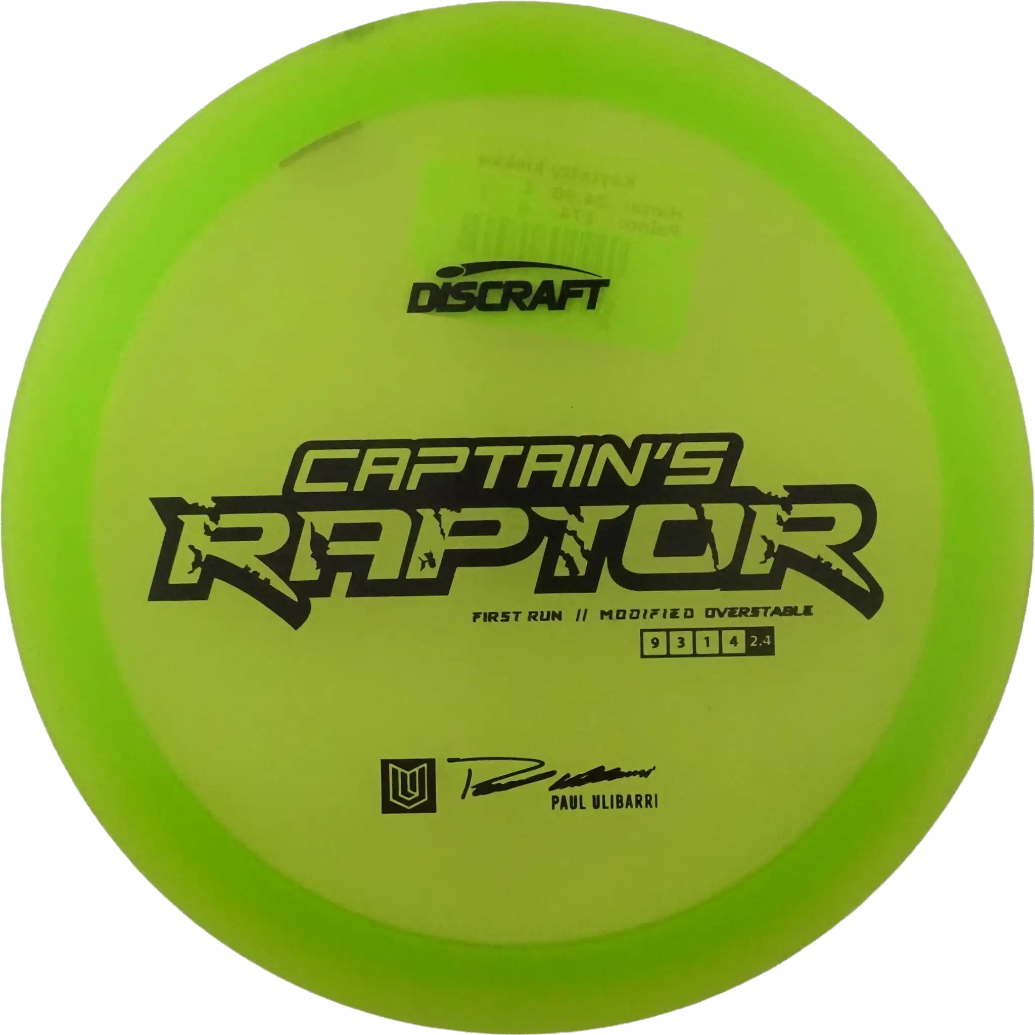 Z Captain's Raptor - First Run - Paul Ulibarri