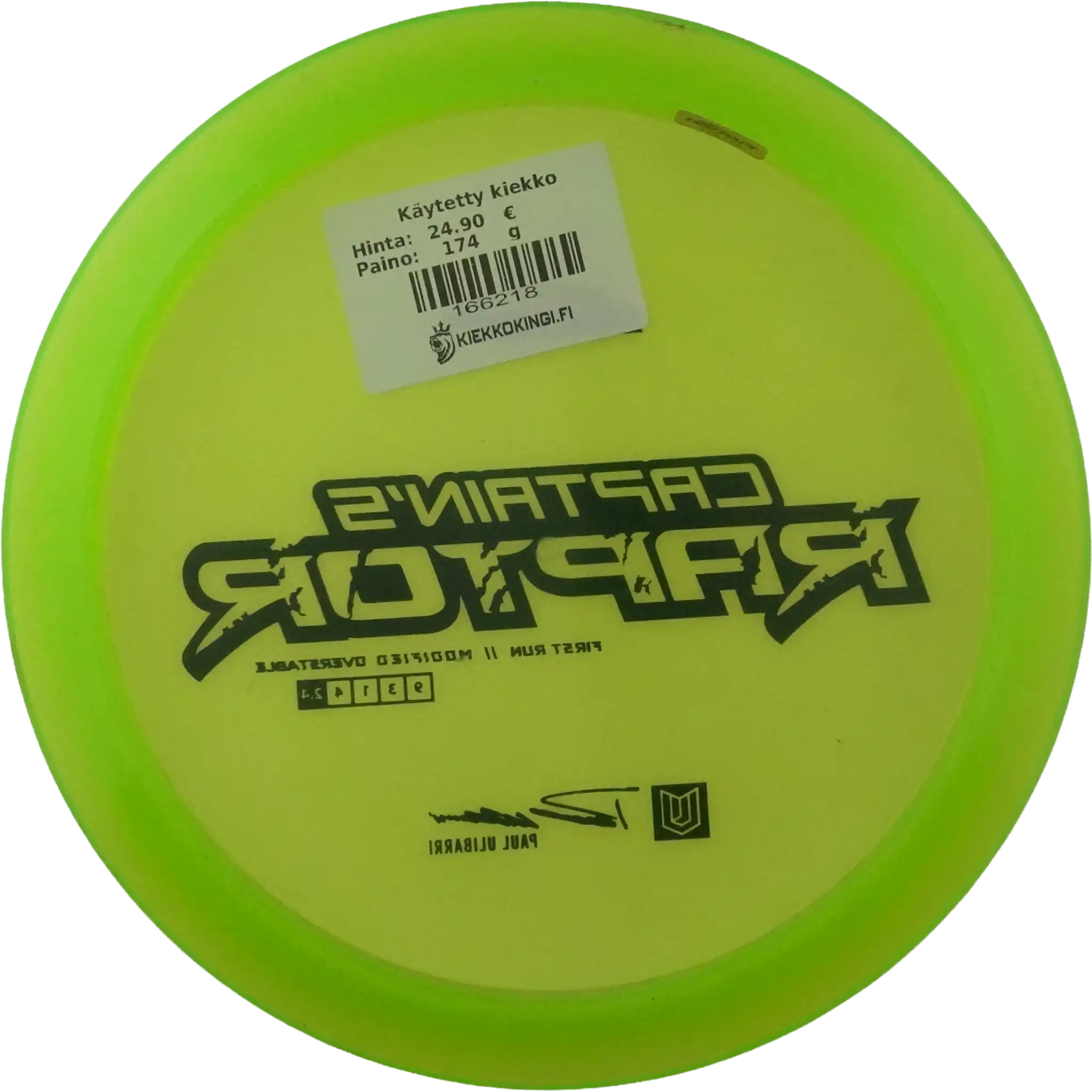 Z Captain's Raptor - First Run - Paul Ulibarri