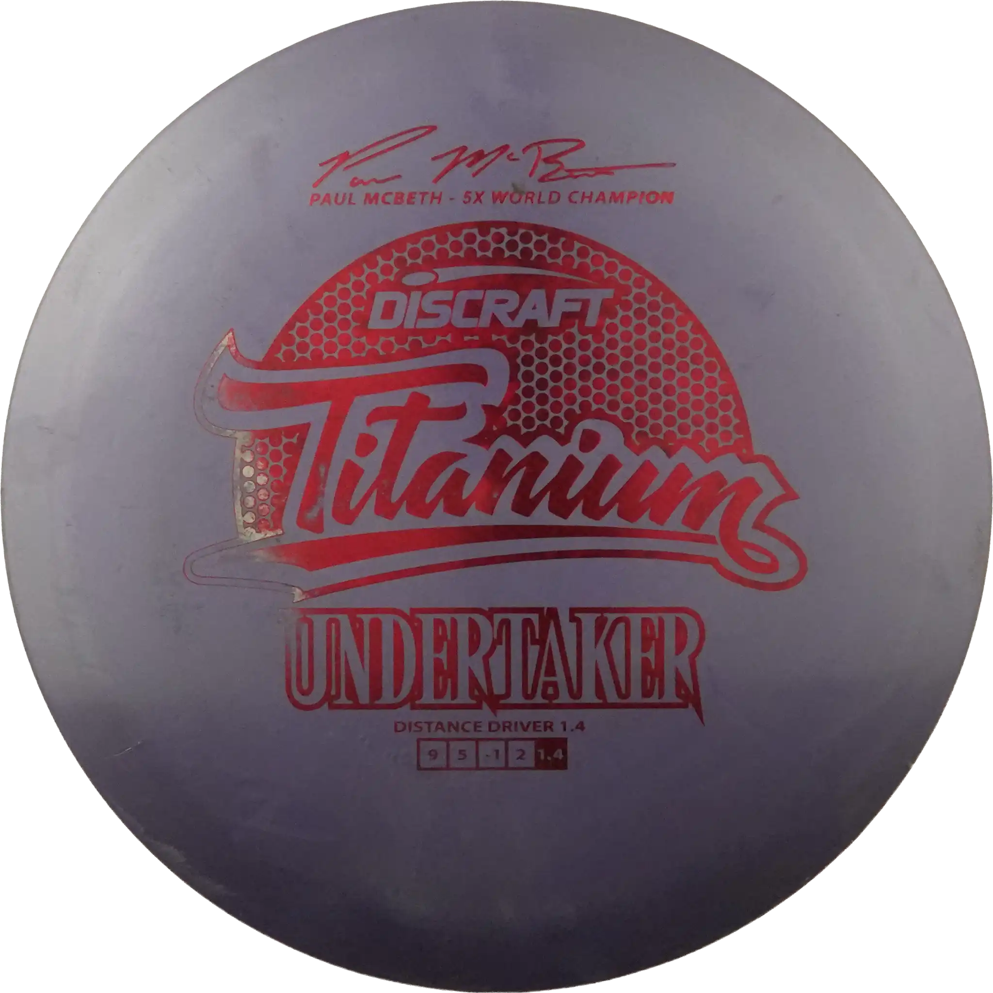 Titanium Undertaker - Paul Mcbeth - 5x World Champion