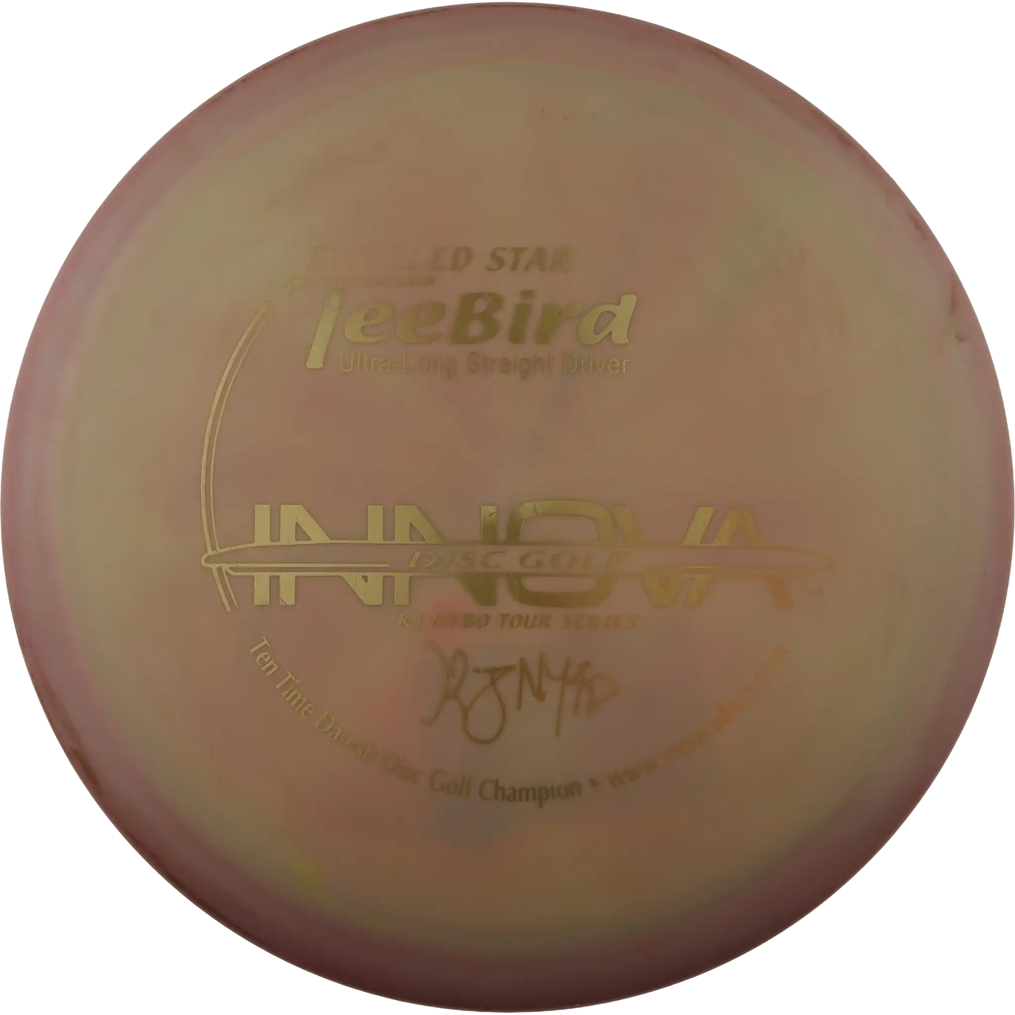 Swirled Star Teebird - KJ Nybo Tour Series - Ten Time Danish Disc Golf Champion