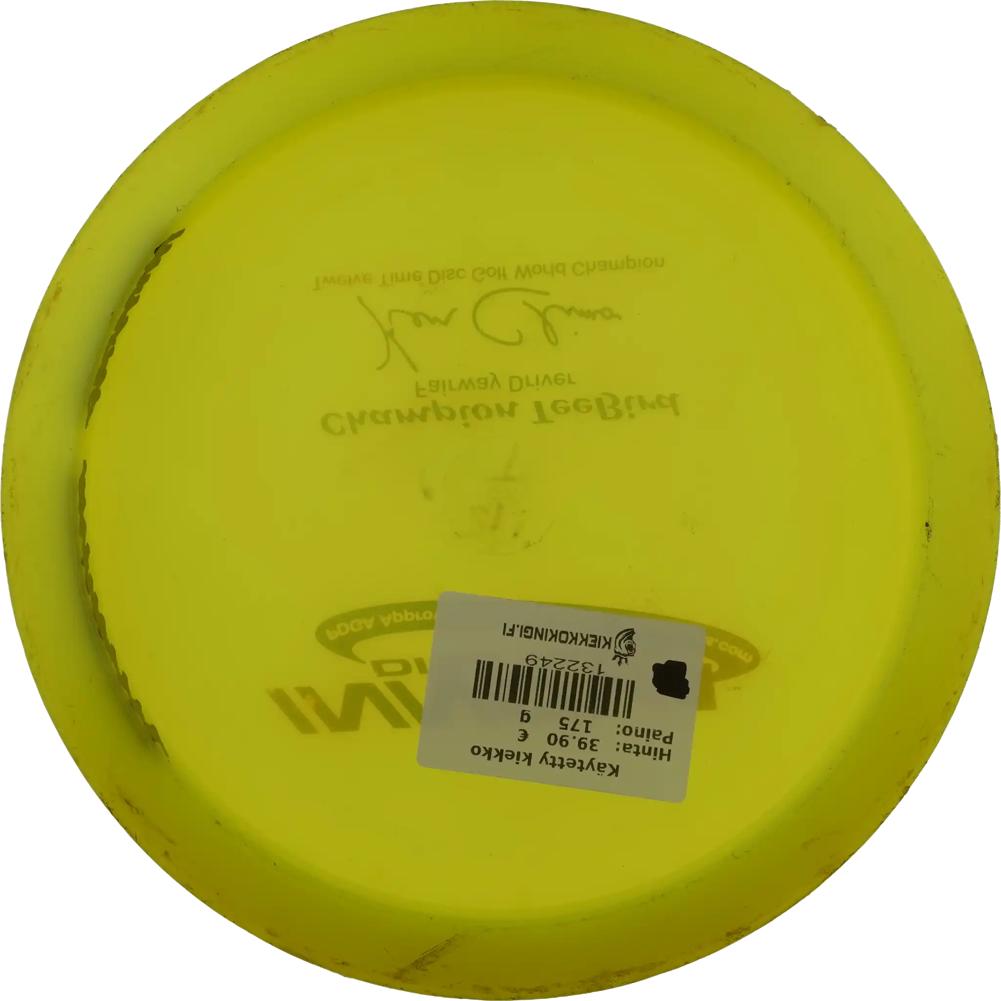 Champion Teebird - Ken Climo - Twelve Time Disc Golf World Champion