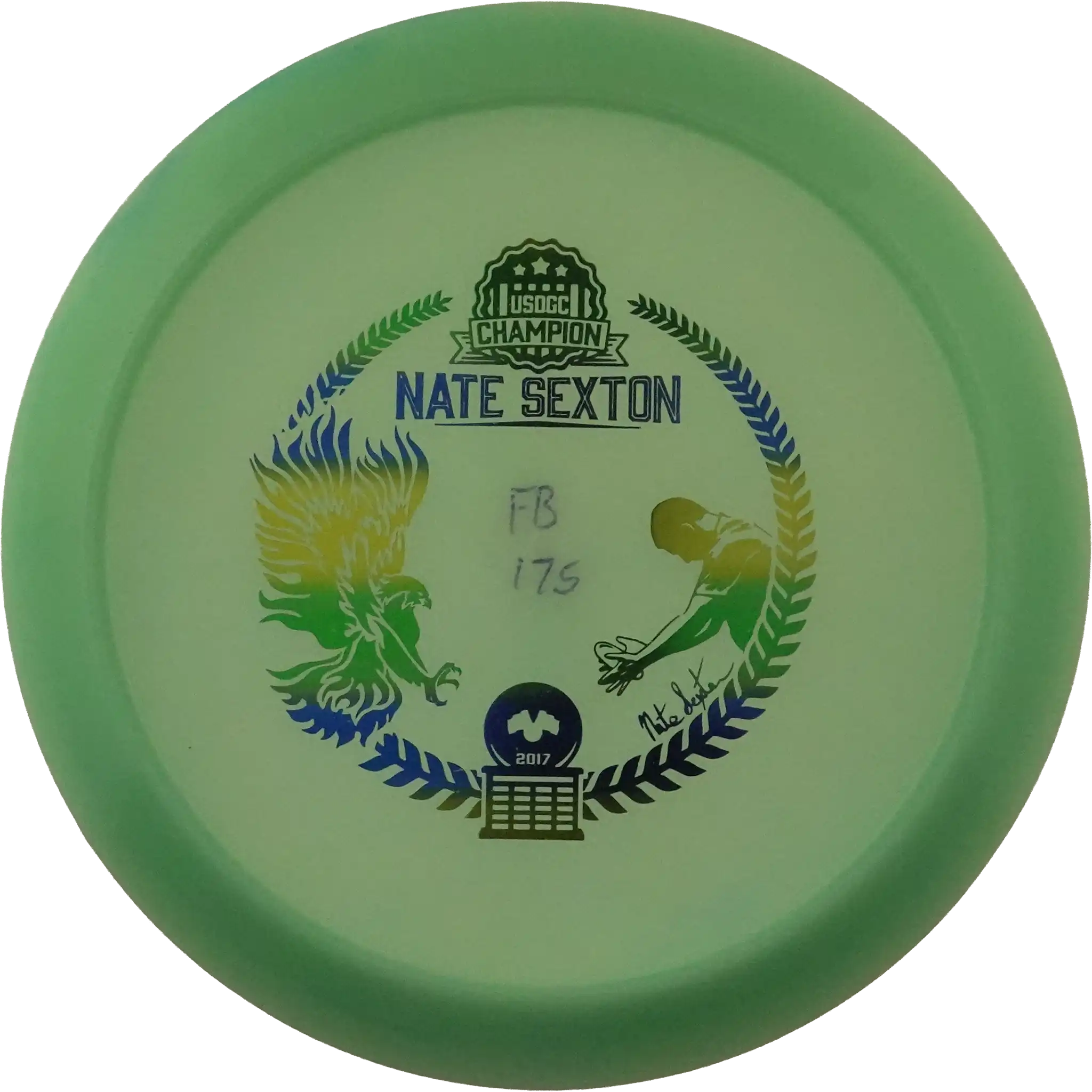 Color Glow Champion Firebird - Nate Sexton 2017 - Bottom Stamp